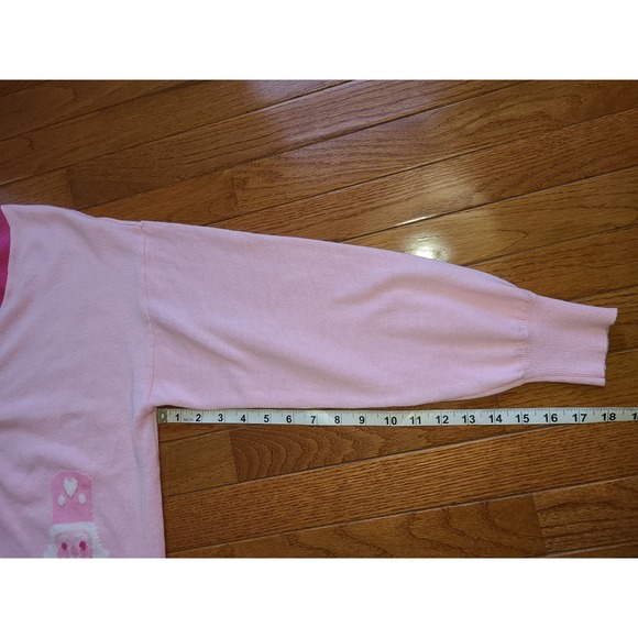 Merry Moments Sz S Pink Nutcracker Christmas Holiday Sweater Cardigan - Picture 5 of 7